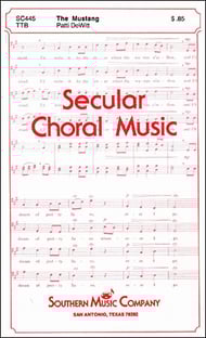 Mustang TTB choral sheet music cover Thumbnail